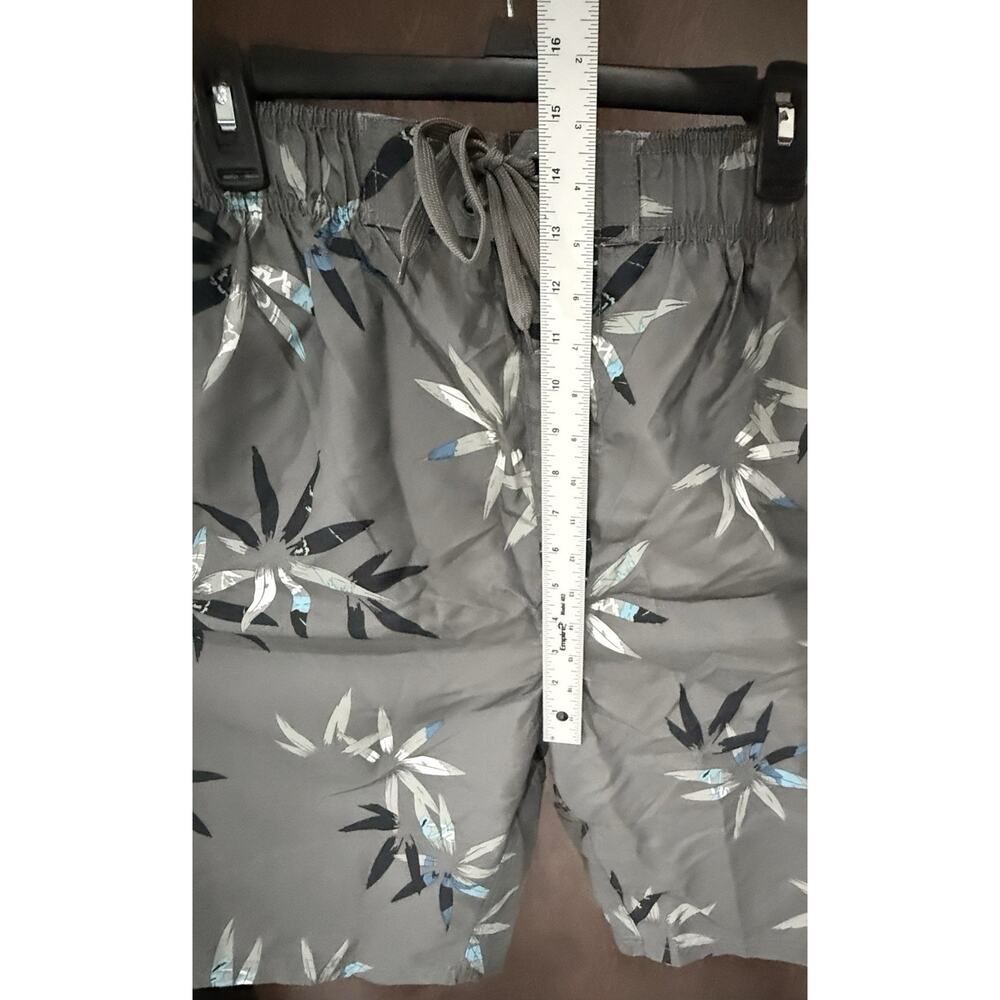 Men’s Kanu Reef Board Shorts W/ Pockets Drawstring Tropical Grey 10” 4XL NWT - Picture 11 of 12